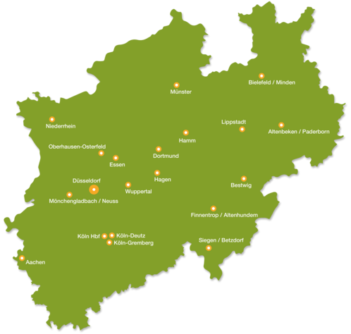 GDL Ortsgruppen in NRW