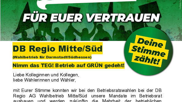 Betriebsratswahlen 2026 - DB Regio Mitte/Süd (Darmstadt)