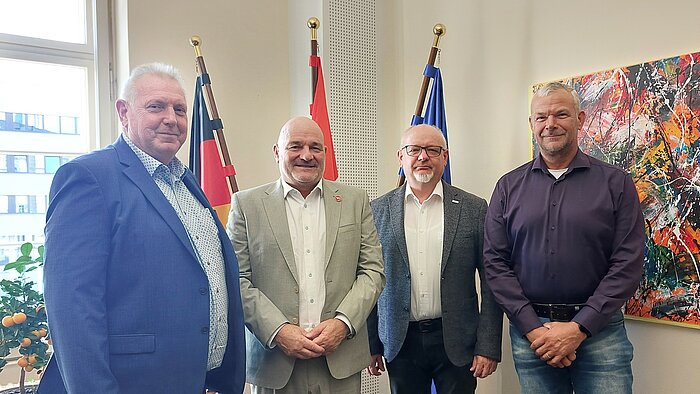 Antrittsbesuch beim neuen Minister für Infrastruktur und Landesplanung Brandenburgs, Robert Crumbach
