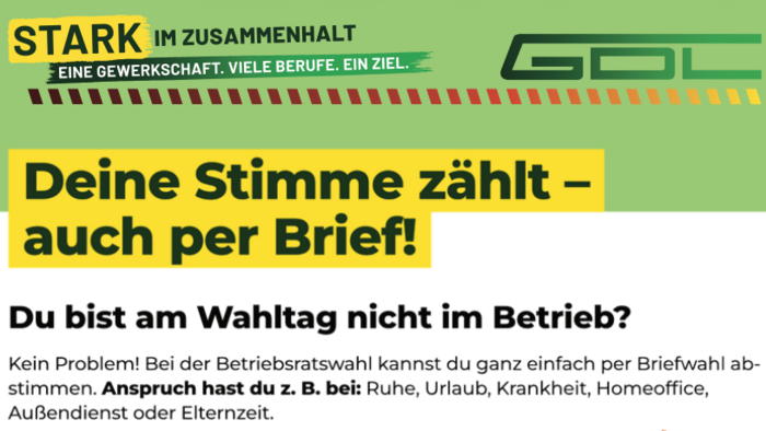 Deine Stimme zählt – auch per Brief 