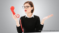 Frau mit Telefon