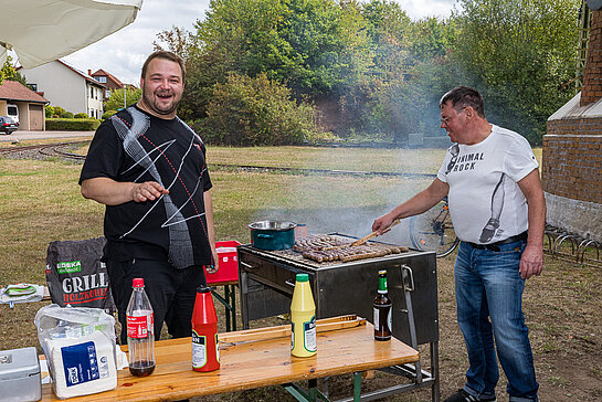 Am Grill herschte eine gute Stimmung