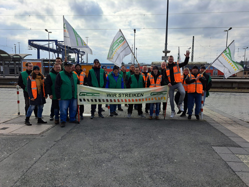 Foto vom Streik Hof
