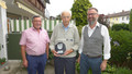 v.l.n.r. Alois Stadler - Seniorenvertreter der OG Buchloe, Josef Vogel, Uwe Böhm – Bezirksvorsitzender GDL-Bayern