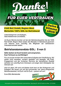 VIAS Rail GmbH, Region West
