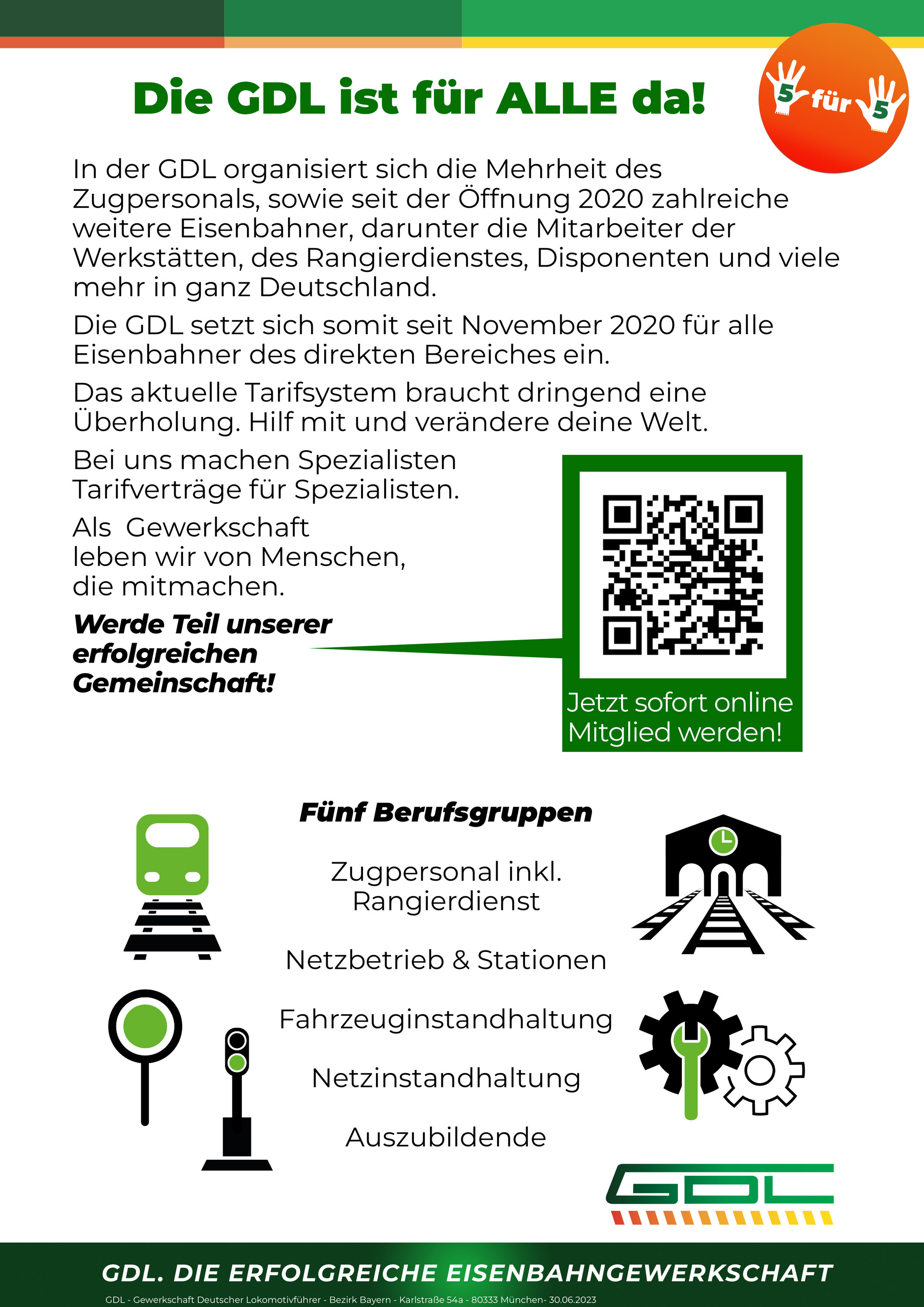 Die GDL ist für ALLE da! 