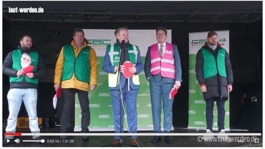 Vorschaubild Videomitschnitt Streikdemo in Köln
